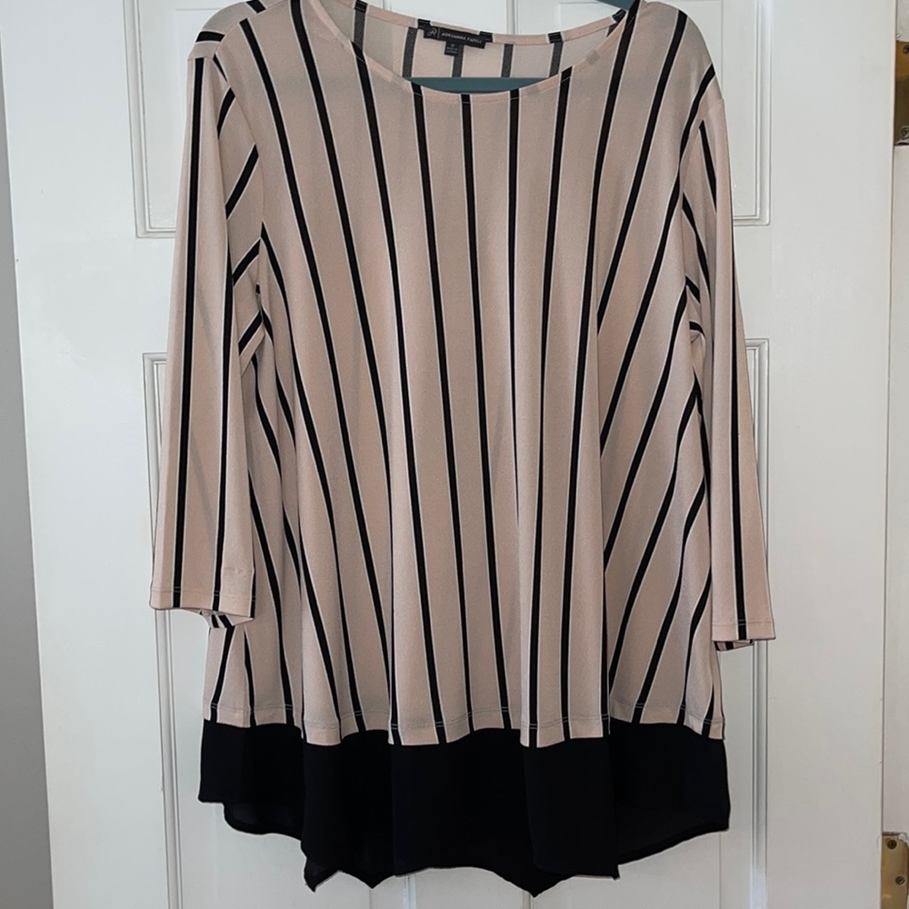 Black and pink blouse